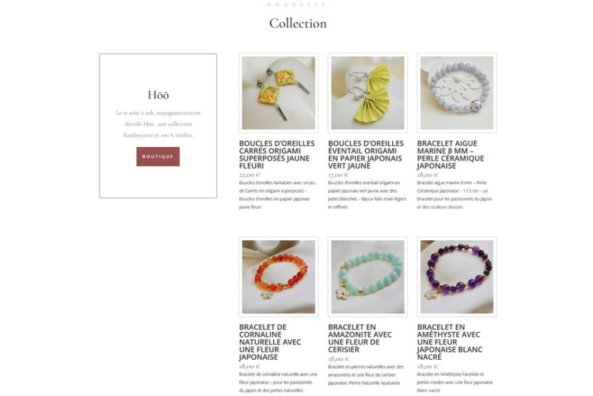 site ecommerce de bijoux