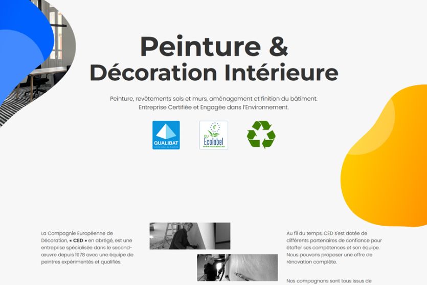 site Internet d'une entreprise de décoration à Toulouse