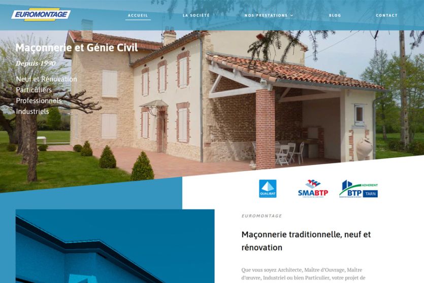 site Internet Maconnerie